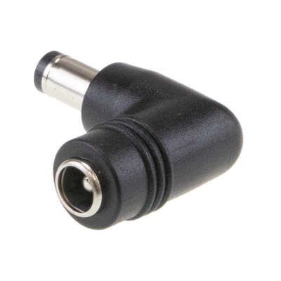 2.1mm to 2.1mm RA (9.5mm) DC Jack Converter. For MEAN WELL GST18~60  & GE12~40 Power Adapters